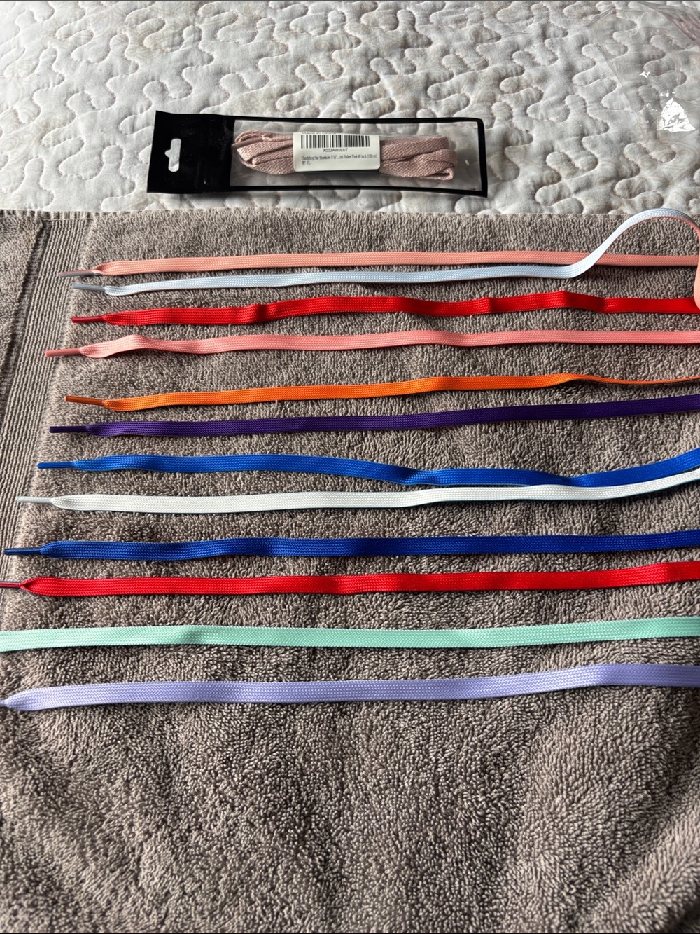 Assorted Double-sided Shoe Lace as Pack - Multi Color 40 inches